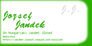 jozsef jandek business card